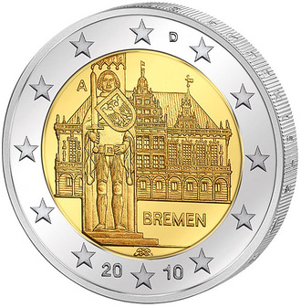 2 евро Бремен, 2010 год