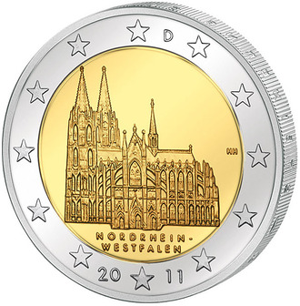 2 евро Северный Рейн-Вестфалия, 2011 год