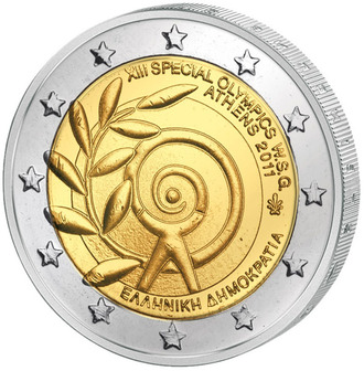 2 евро Всемирные Специальные Олимпийские игры, 2011 год