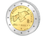 2 евро 150 лет единства Итальянской Республики, 2011 год