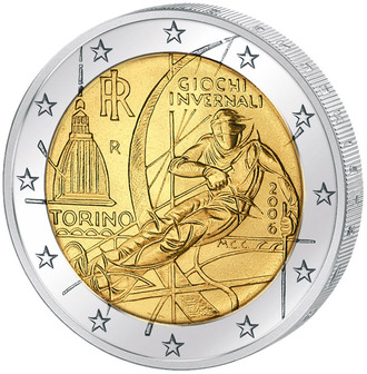 2 евро Олимпиада в Турине, 2006 год