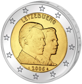 2 евро 25-летие Наследного Принца Гийома, 2006 год