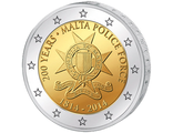 2 евро 200 лет полиции Мальты, 2014 год