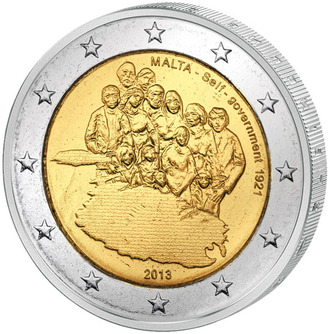 2 евро Первое собственное правительство 1921 г., 2013 год
