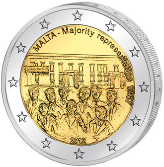 2 евро Совет большинства 1887 года, 2012 год