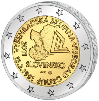 2 евро 20-летие создания Вишеградской группы, 2011 год