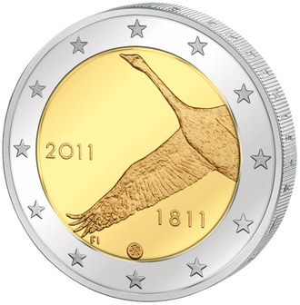 2 евро 200 лет Банку Финляндии, 2011 год