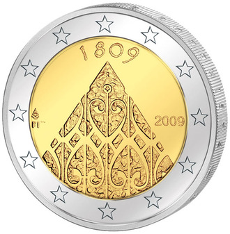 2 евро 200 лет автономии Финляндии, 2009 год