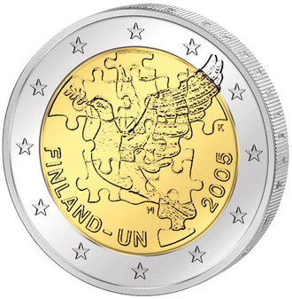 2 евро 50 лет членства в Организации Объединенных Наций, 2005 год