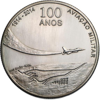 2,5 евро 100-летие военной авиации Португалии, 2014 год