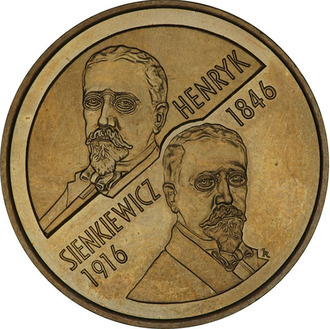 2 злотых Генрик Сенкевич (1846-1916)