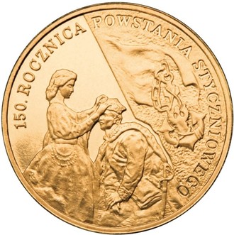 2 злотых 150-я годовщина восстания 1863 года (150. rocznica Powstania Styczniowego)