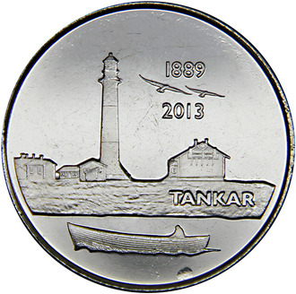 Жетон Финского монетного двора "Маяк Танкар", 2013 год