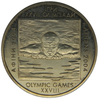 2 гривны Олимпиада 2004 года в Афинах. Плавание