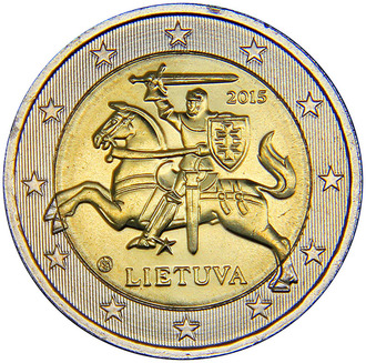 2 евро Всадник Витис, 2015 год