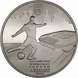 5 гривен Финальный турнир чемпионата Европы по футболу 2012 года. Город Львов