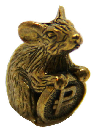 Фигурка Мышка с монеткой