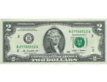 2 доллара, серия B. США, 2009 год